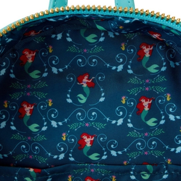 NWT Loungefly Disney The Little Mermaid Princess Lenticular Mini Backpack - Picture 8 of 11